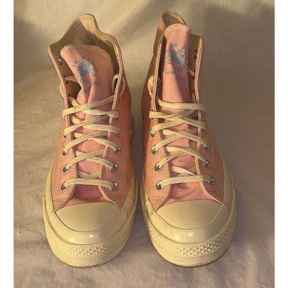 Converse Chuck 70 Hi x Golf Le Fleur Tyler The Creator Pink Chenille Unisex 9/11 - Picture 4 of 16